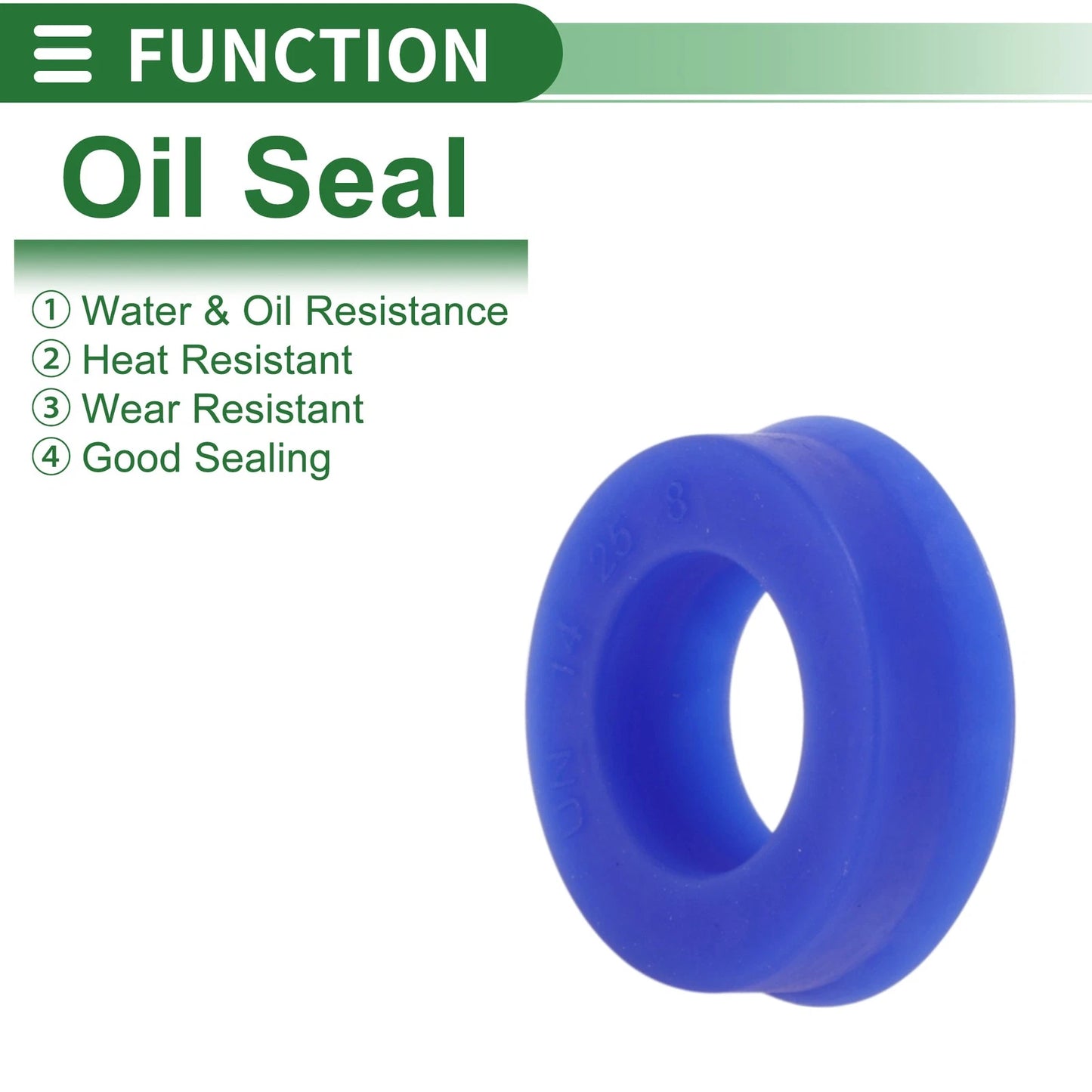 Oil Seal 14x25x8mm TPU High Pressure Seal Ring 10 Pcs