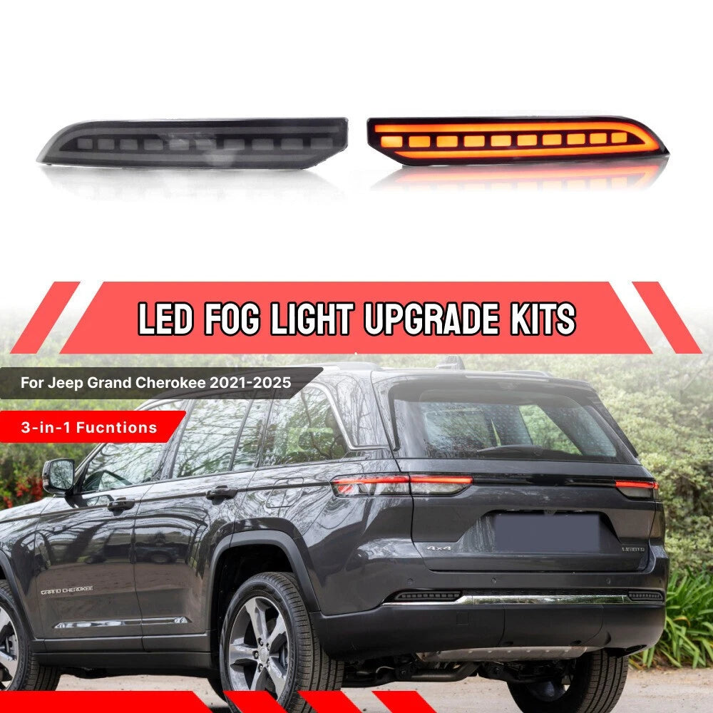 Smoke Lens Turn Signal LED Fog Light for Jeep Grand Cherokee (2021–2025)