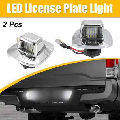 2 x LED License Plate Light Assembly for Chevy C1500 C2500 (1999-2006)