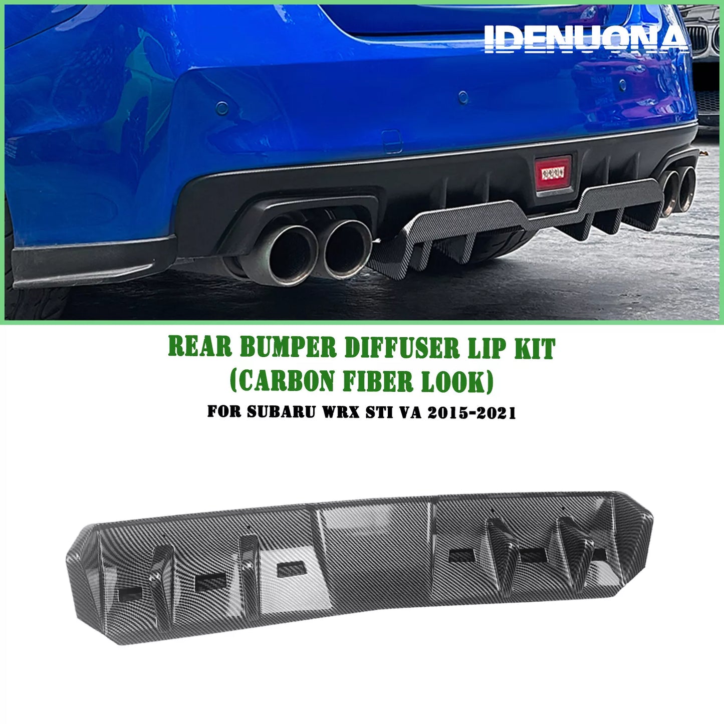 Rear Bumper Diffuser Lip for Subaru WRX STI (2015-2021)