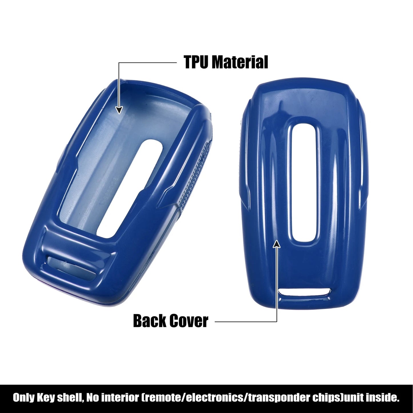 Key Fob Shell Case Cover for Dodge Ram Blue (2018-2022)