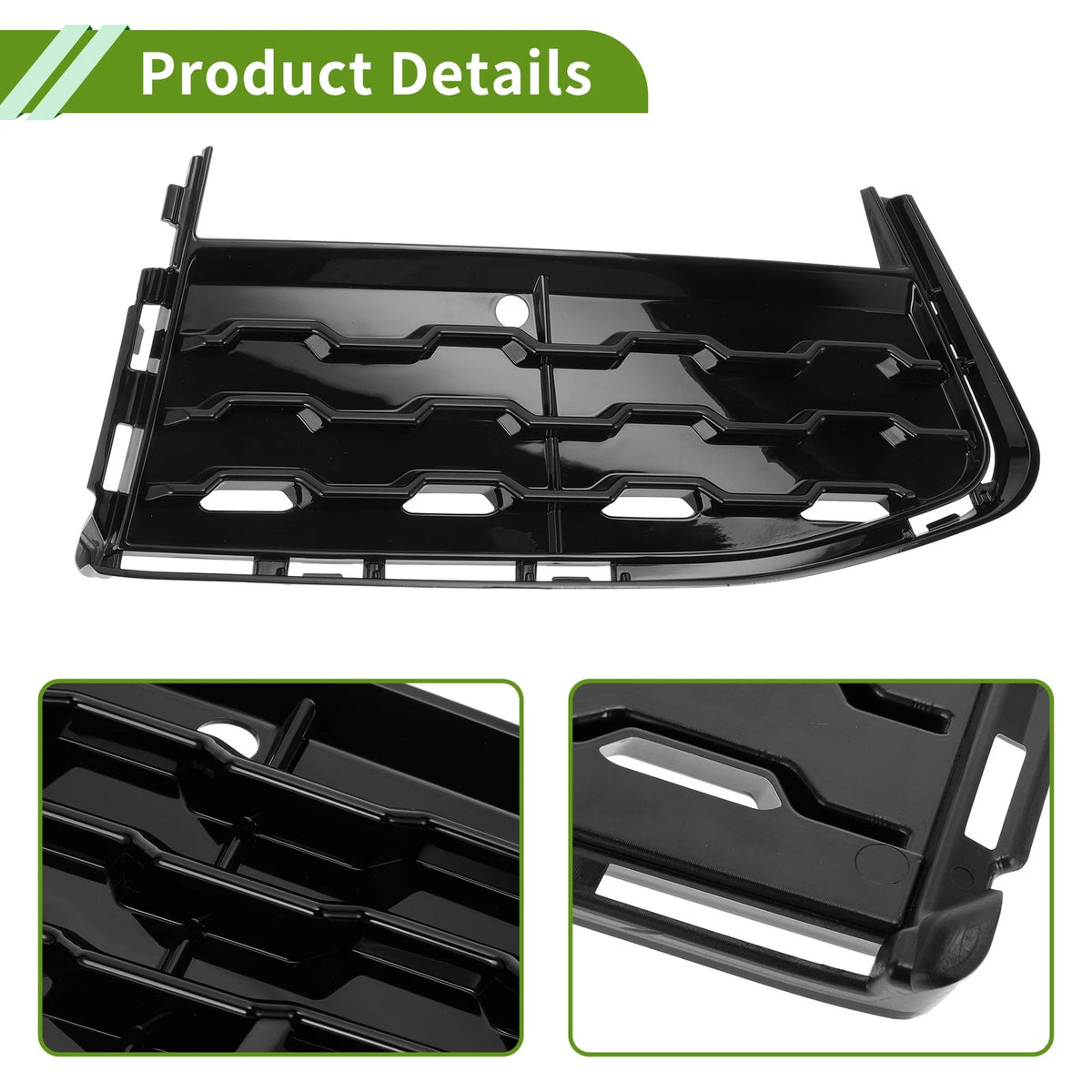 Front Right Fog Light Grill for BMW 7 Series (2015-2020) - 1 x Black