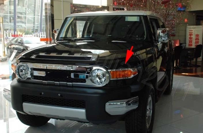Chrome Front Head Light Lamp Cover Trim for Toyota FJ Cruiser (2007-2018)