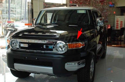 Chrome Front Head Light Lamp Cover Trim for Toyota FJ Cruiser (2007-2018)