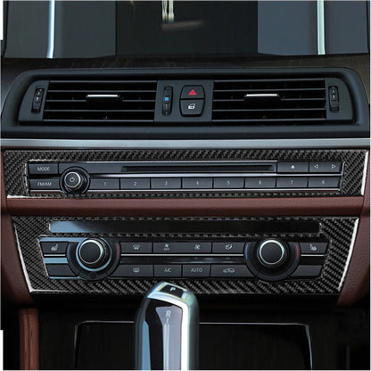 Carbon Fiber CD Panel Cover Trim for BMW 5 Series (2011-2017)