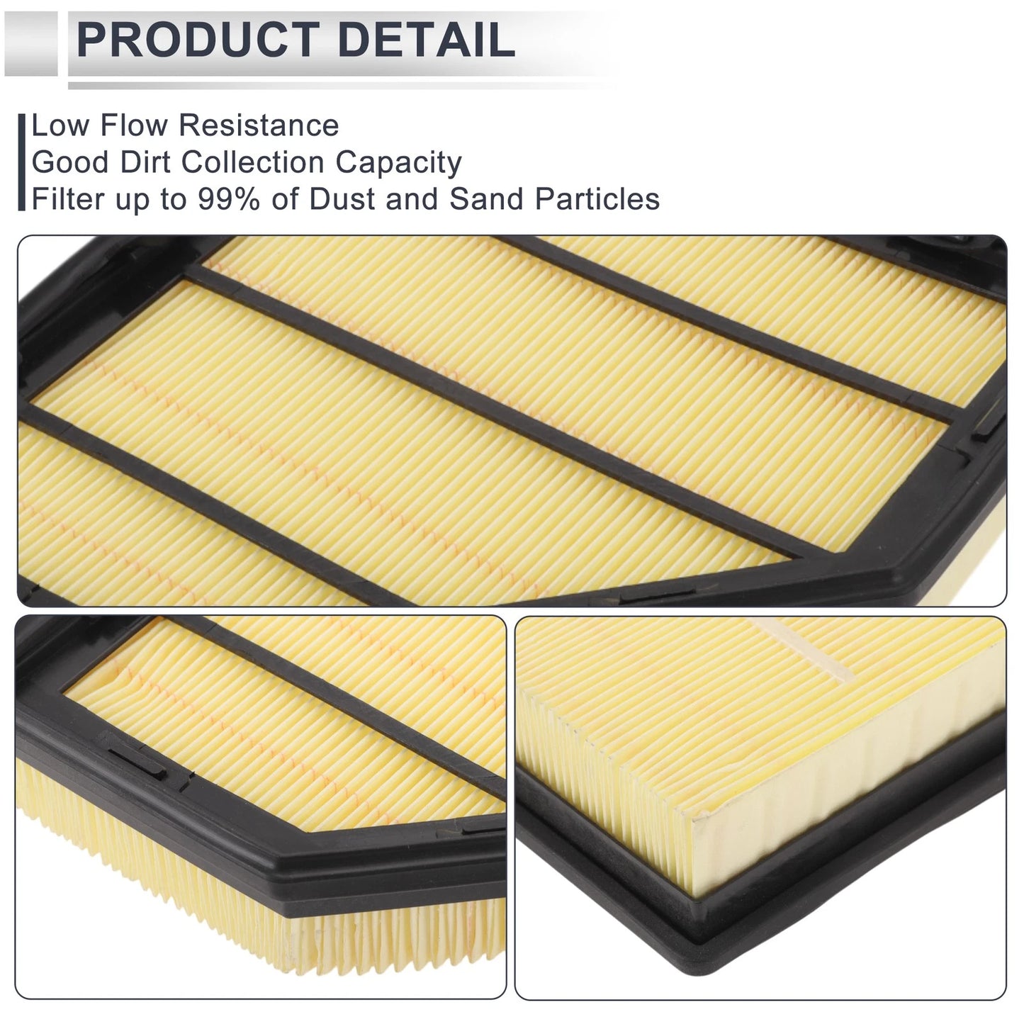 Car Engine Air Filter for BMW 530i Base 2.0L (2018-2020) - 1 x Filter