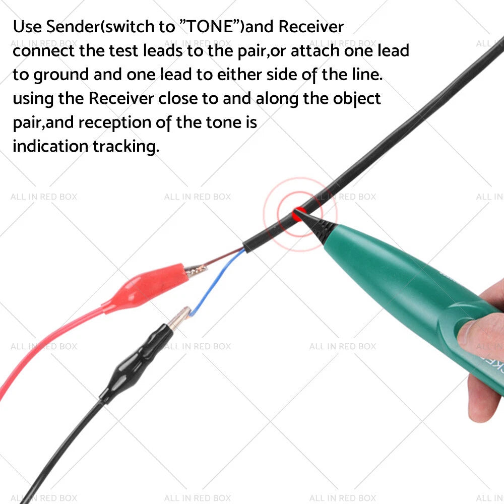 Cable Finder Tone Generator Probe Tracker for Wire Network Telephone