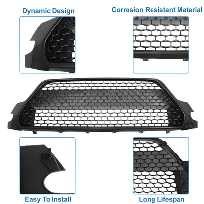Front Hood Bumper Grille for Toyota Corolla (2020-2022) Black