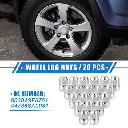 20 Pcs M12x1.5 Wheel Lug Nuts for Honda CR-V