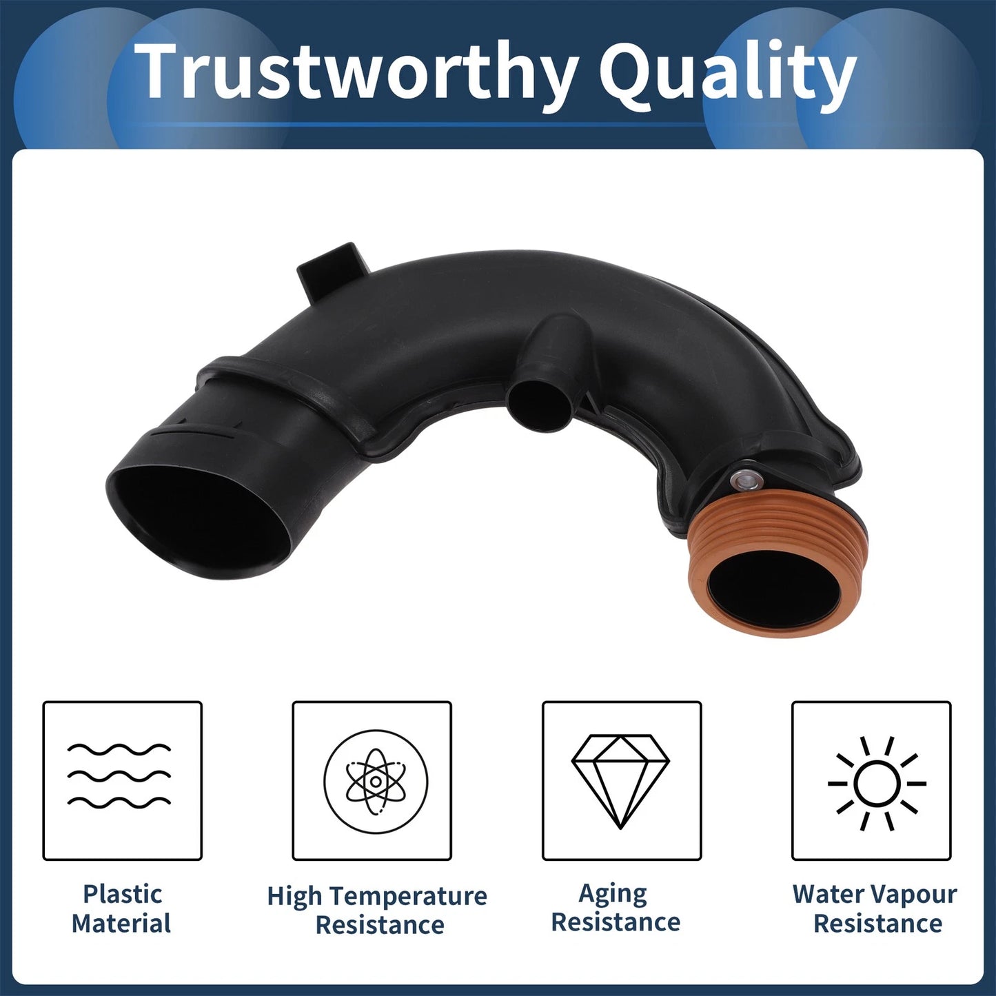 Engine Air Intake Hose for BMW 5 Series X5 X6 Left Right (2007-2013)