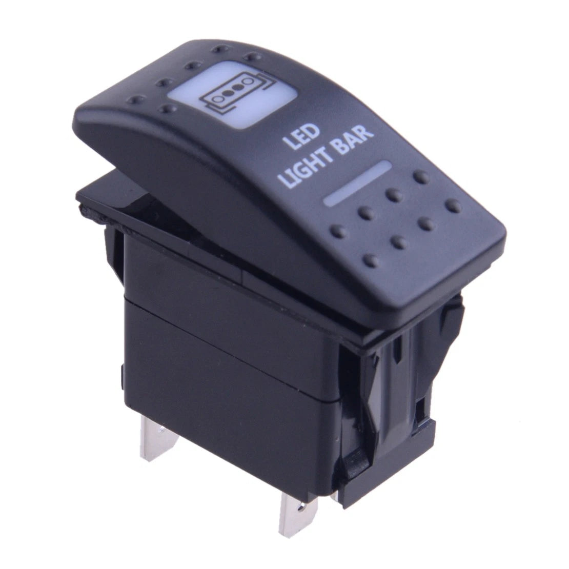 Orange LED Light Bar Rocker Toggle Switch ON-OFF for Universal Boat Cars
