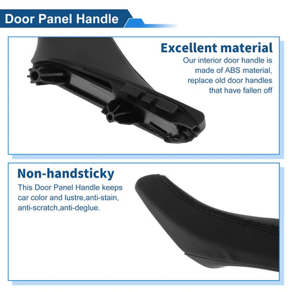 Inner Door Panel Handle for BMW F10 F11 F18 2010-2017 (2 x Black)
