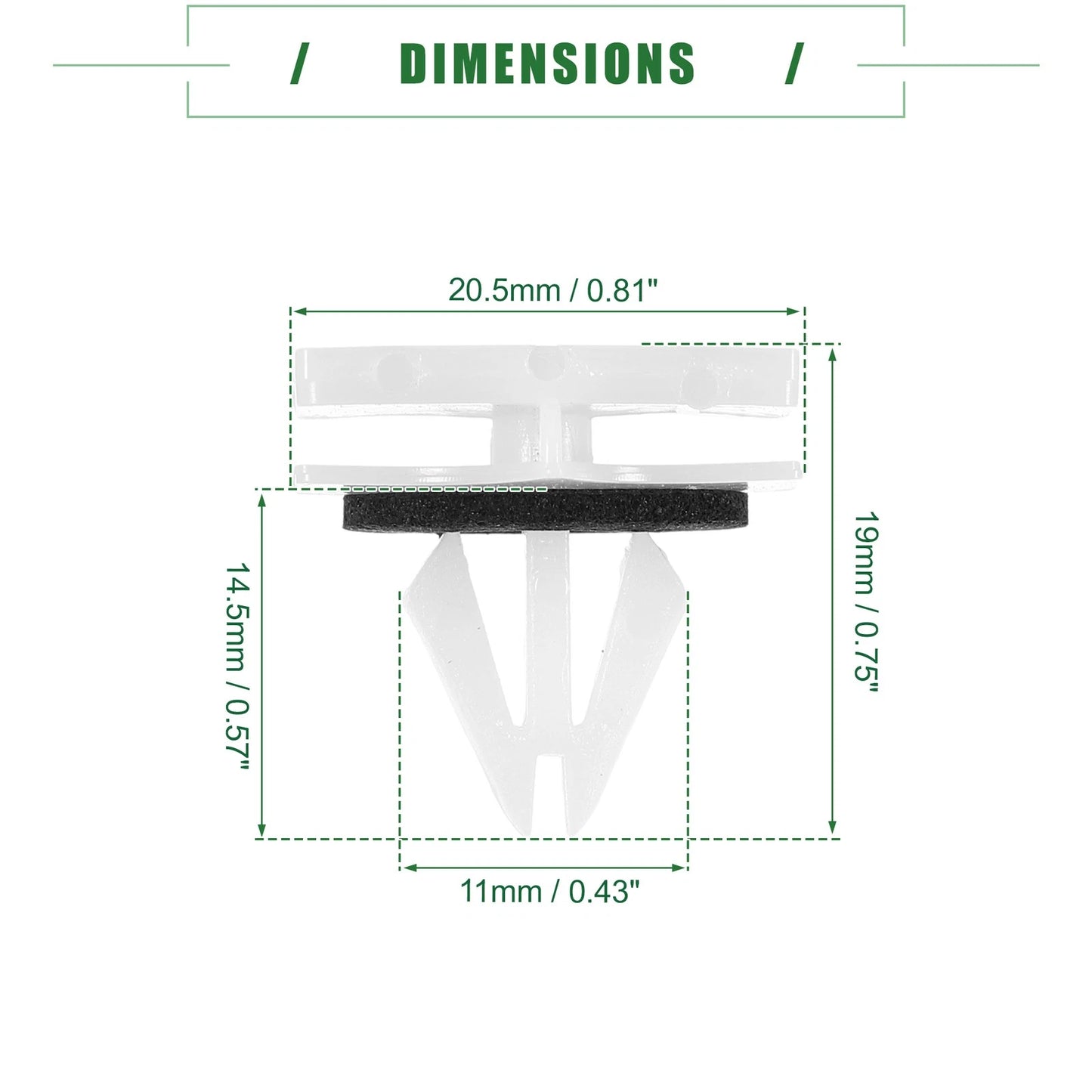 100pcs Rocker Panel Clips for Chevrolet Avalanche (2007-2013)