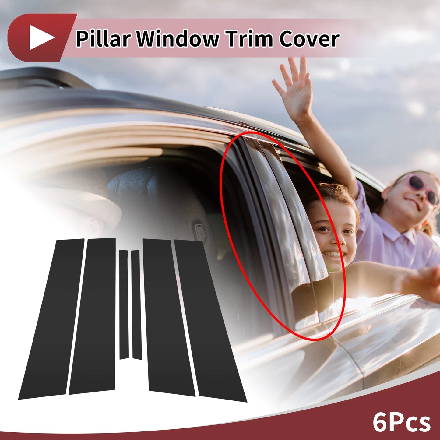 Door Pillar Window Trim  for Chevrolet Sail (2015-2020)