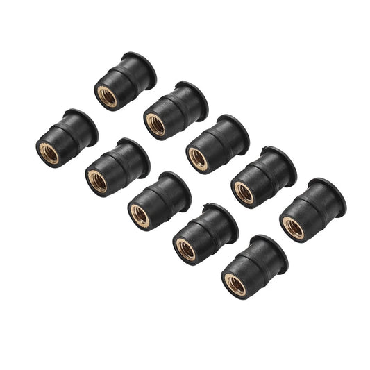 10x M5 Motorcycle Windshield Rubber Nuts Vibration Dampers for Fairing