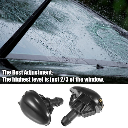 3 x Front Windshield Washer Nozzles for Nissan Frontier (1998-2004)