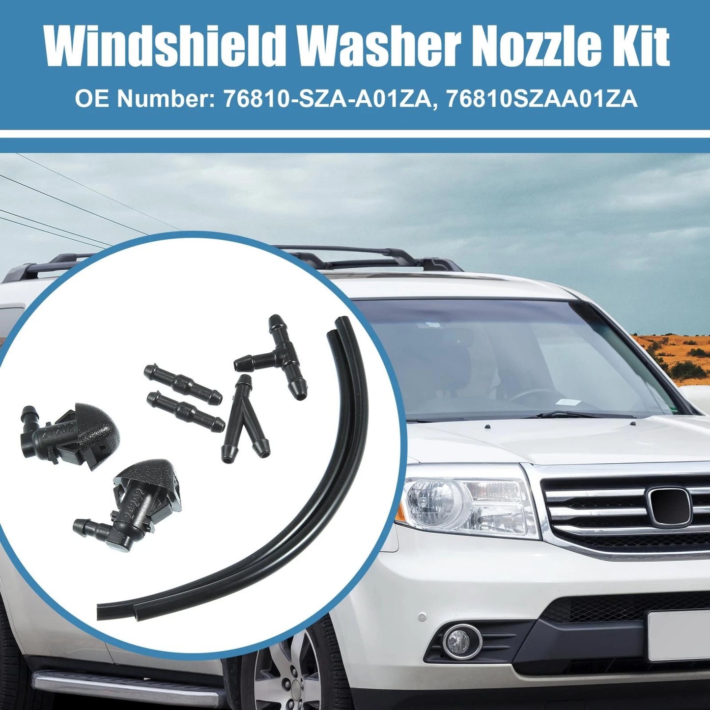 Windshield Washer Nozzle Set for Honda Pilot (2009-2012, 2014-2015)