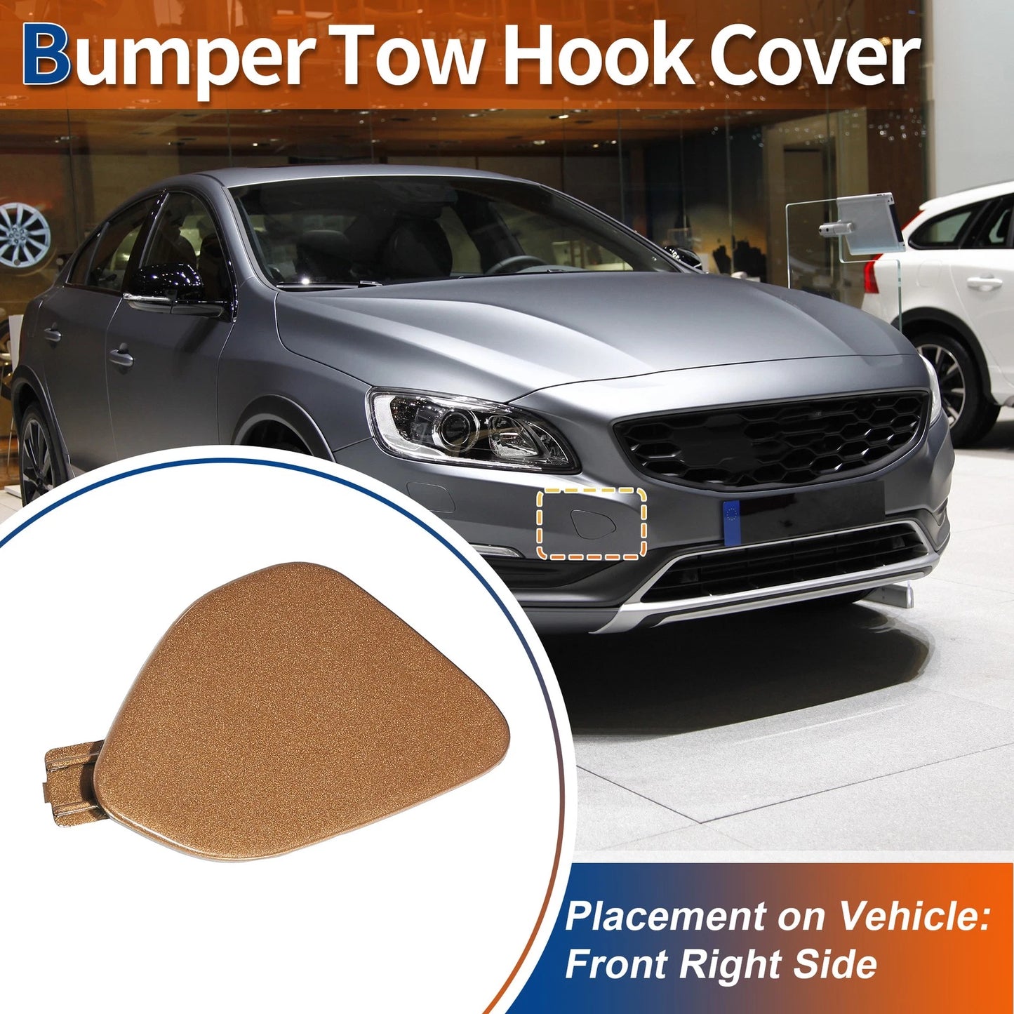 Front Tow Hook Cover for Volvo S60 (2014-2018)