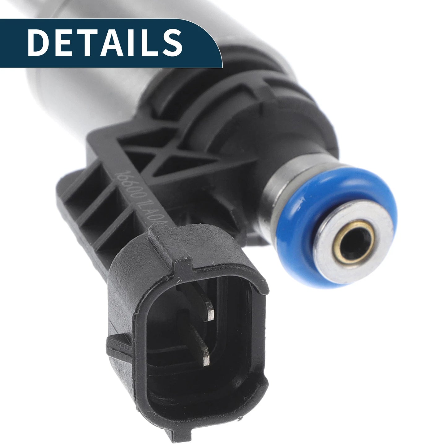 Fuel Injector 5.6 for Infiniti QX56 1 Pc Black Silver Tone (2011-2013)