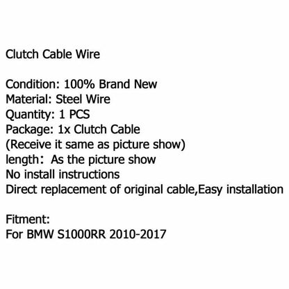 Clutch Cable for BMW S1000RR (2010-2017) Blue 2 x Replacement