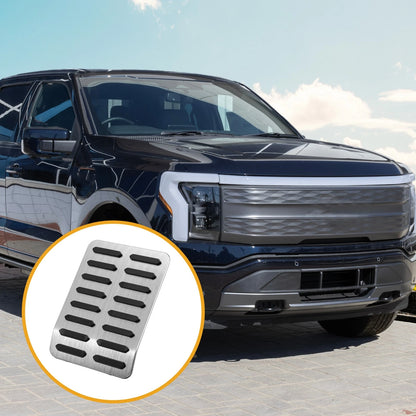 Foot Rest Pedal Cover Pad for Ford F-150 (2015-2023) Silver Tone