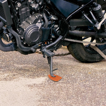 Kickstand Pad & Stand Extension Pads Orange for Motorcycle