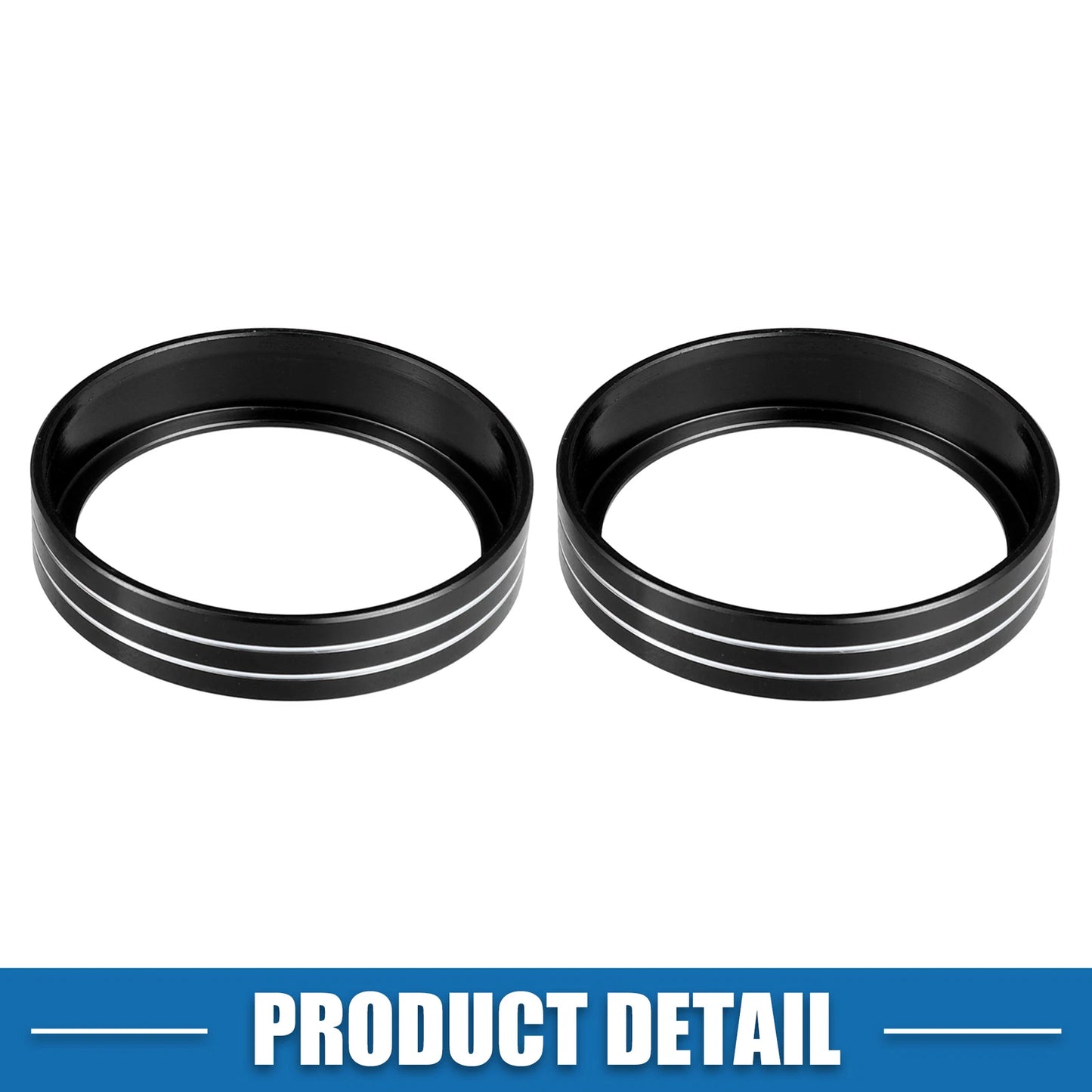 Console Audio Volume Knob Ring Cover  for Jeep Grand Cherokee Black (14-20)