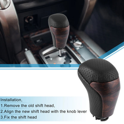 Gear Shift Knob Stick Shifter for Toyota Tacoma Black Gold Tone (2016–2021)