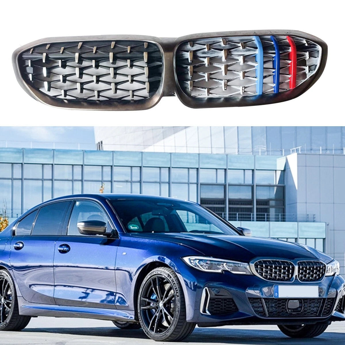 M-Colored Grille Insert Trims for BMW G20 3 Series (2019–2026)