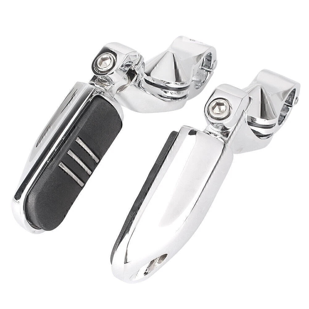 1-1/4" Adjustable Engine Guard Highway Foot Pegs for Harley
