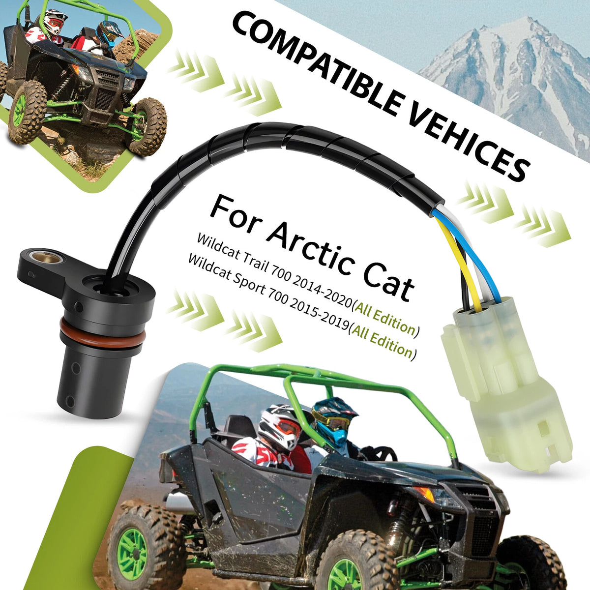 Cam Timing Sensor for Arctic Cat Wildcat Trail 700 Wildcat Sport 700(2014–2020)