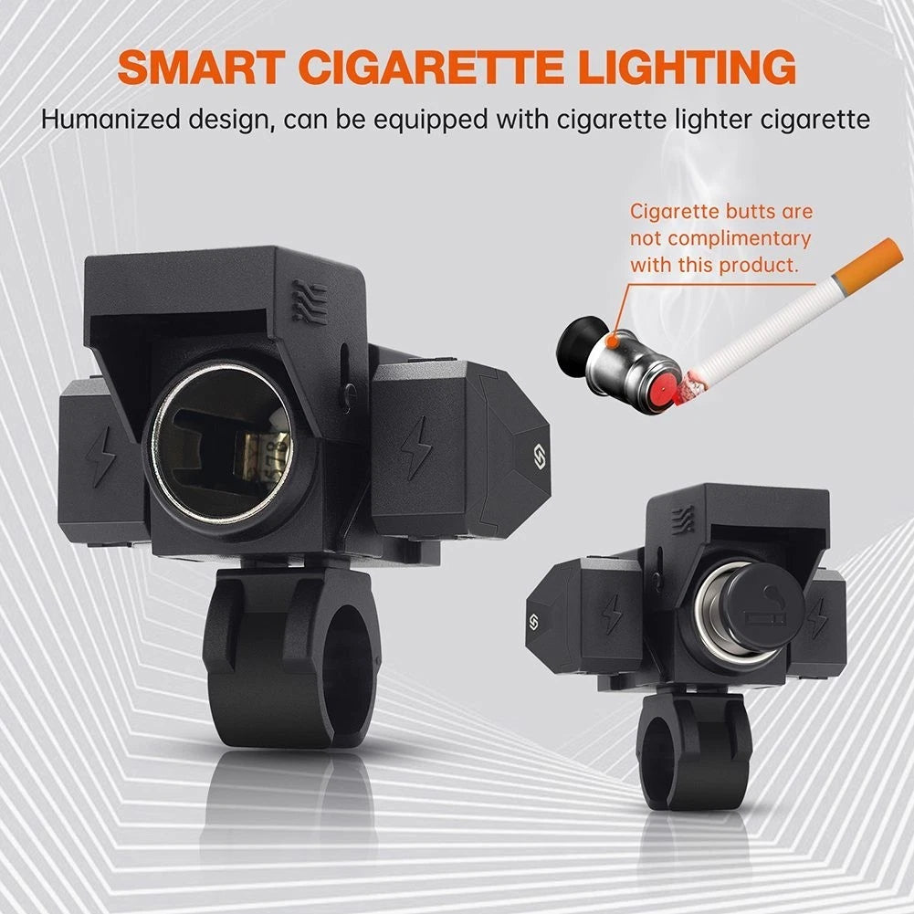 USB Charging Station for Motorcycle with Easy Installation & Safety Features
