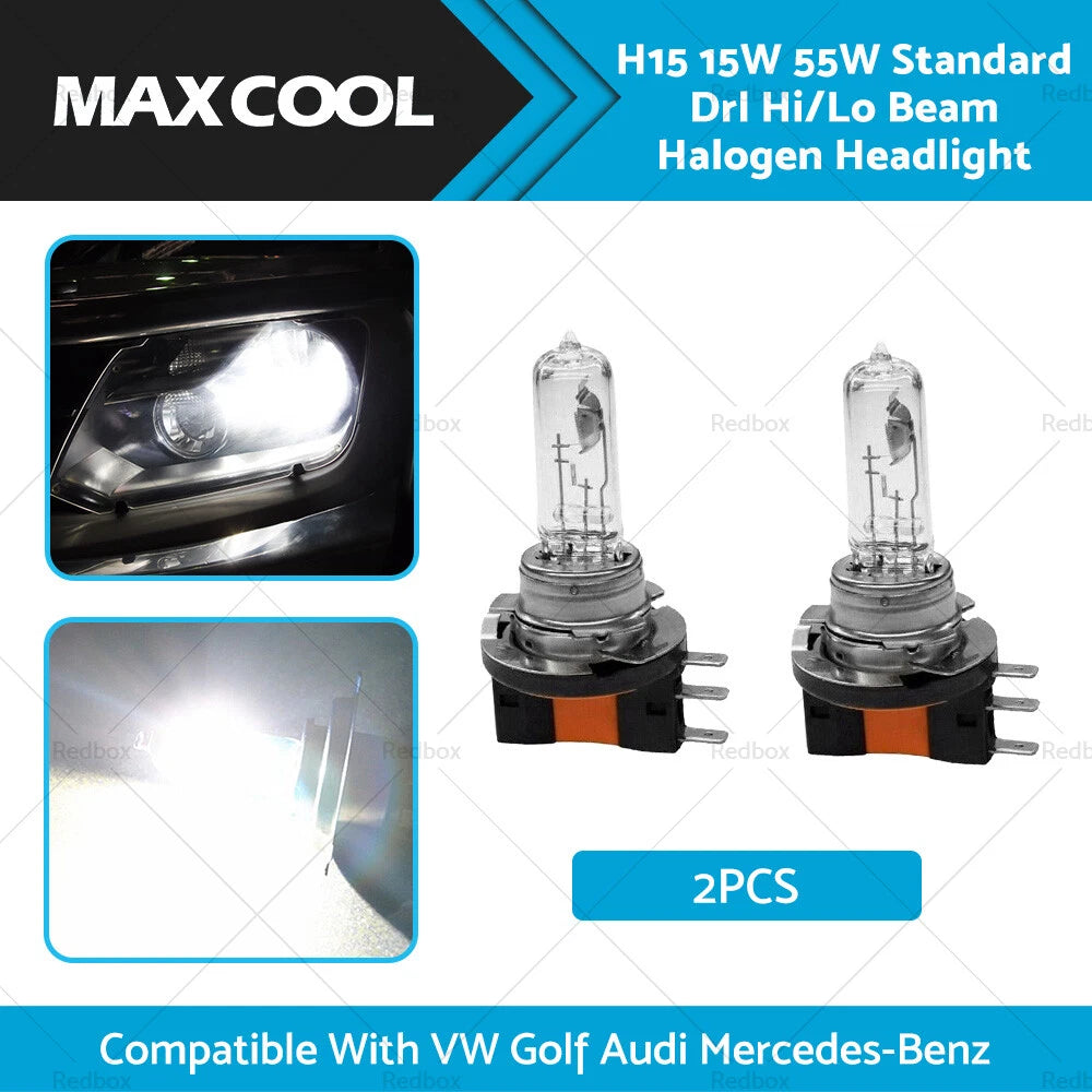 15W 55W DRL Hi/Lo Beam Halogen Headlight for Golf Mercedes