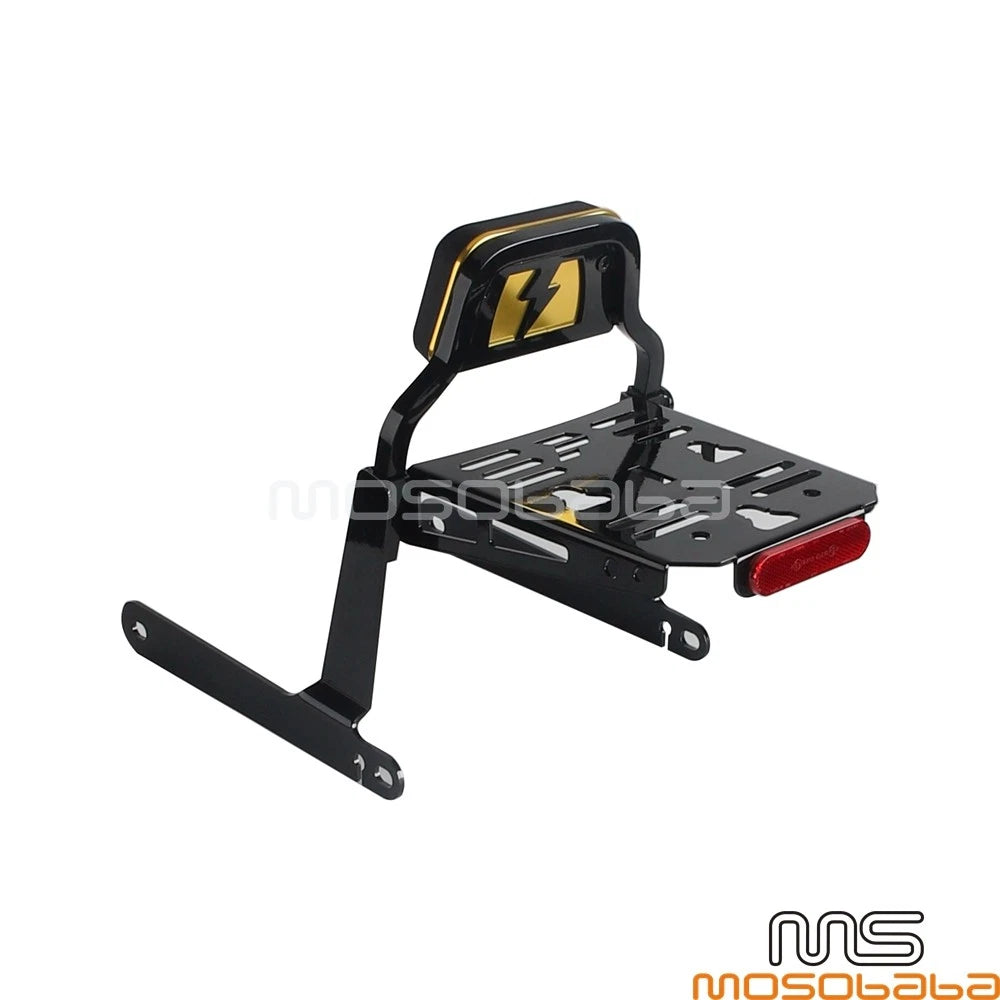 Rear Passenger Sissy Bar w/Luggage for Dyna Street Bob (2006-2023)