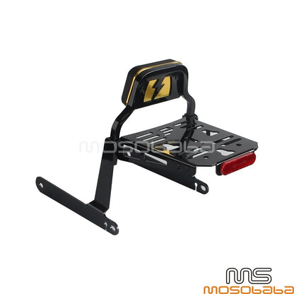 Rear Passenger Sissy Bar w/Luggage for Dyna Street Bob (2006-2023)