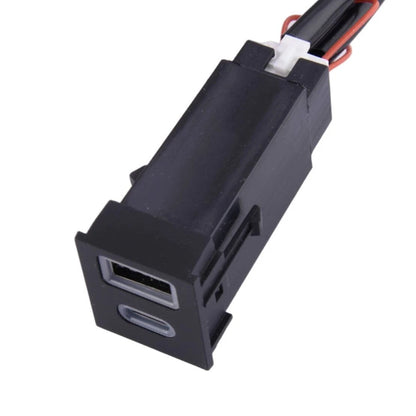 Charger Socket for Toyota RAV4 C-HR Tundra Dual USB-C PD USB-A QC3.0 (2016-2023)