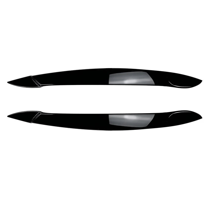 Gloss Black Headlight Eye Lid Eyebrow Trim Cover for BMW X5 E70 (2008–2013)
