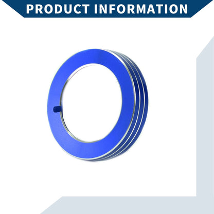 Headlight Switch Knob Cover Ring for Ford Mustang 2015-2020 Blue 1 x