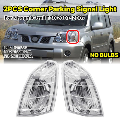 Clear Front Corner Light Parking Signal Lamp for Nissan X-trail (2001–2007)