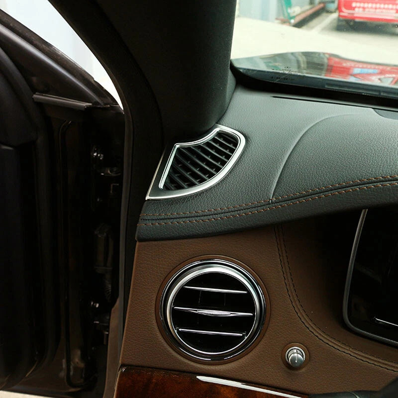 Chrome Dashboard Air Outlet Vent Cover Trim fit for Benz S Class W222 2014-2018