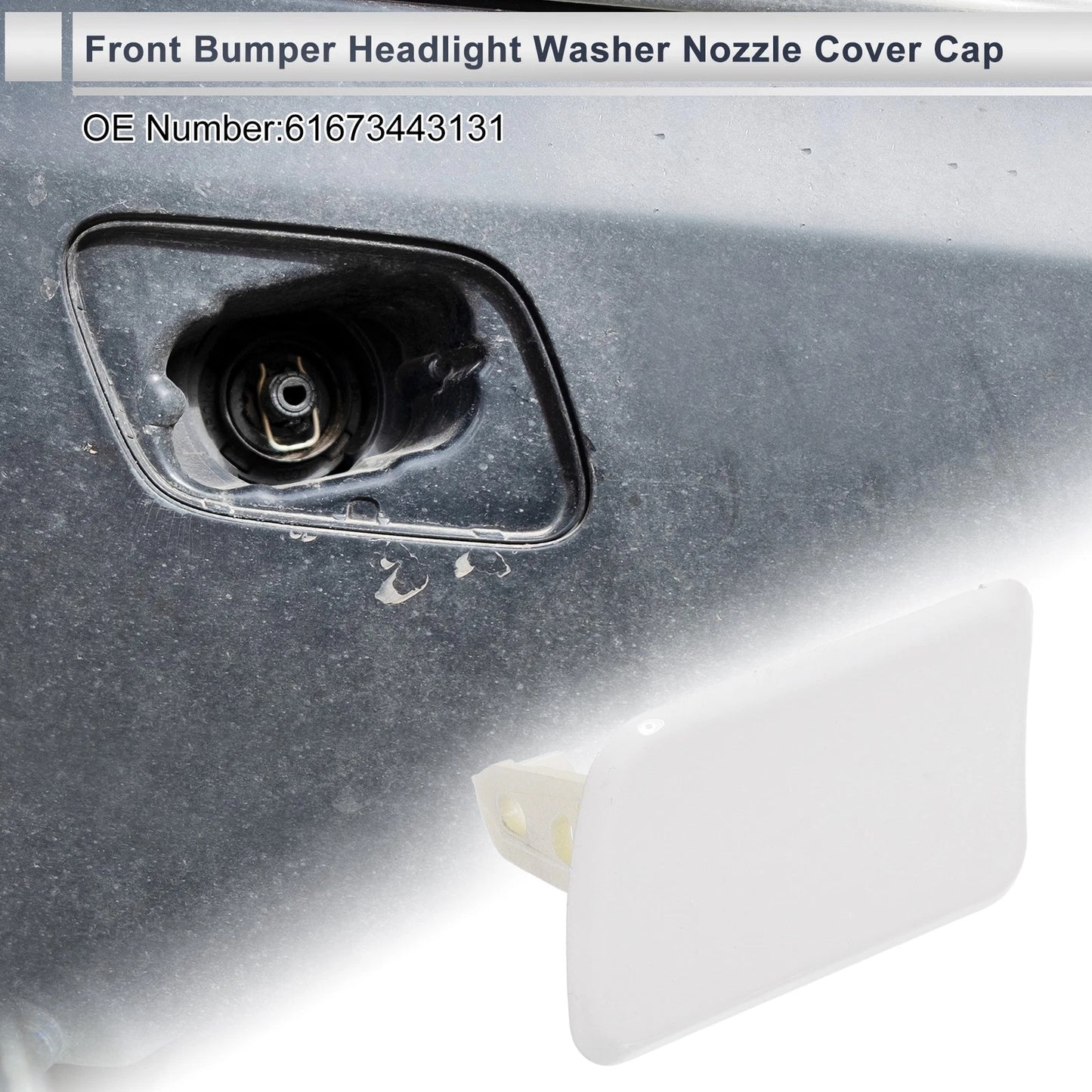 Front Left Bumper Headlight Washer Nozzle Cover for BMW X3 (2011-2017)