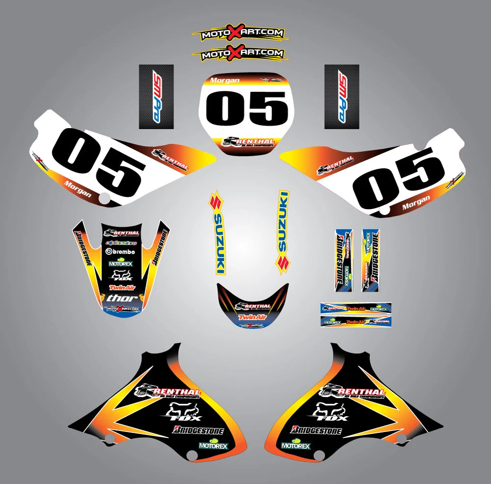 Custom Graphic Kit - SUNRISE STYLE for Suzuki JR 80 (All Years)