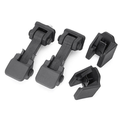 2 x Hood Latch Lock Catch Kit for Jeep Wrangler JK (2007-2017) Black