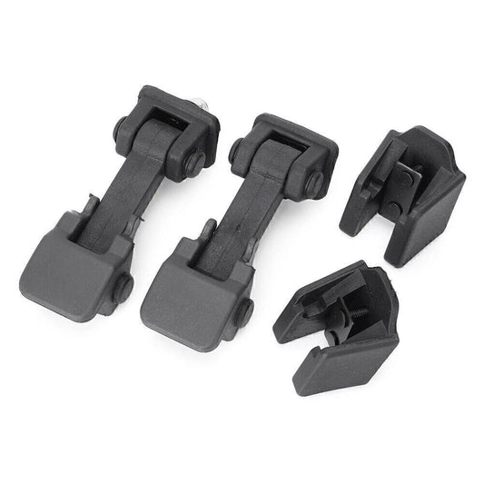 2 x Hood Latch Lock Catch Kit for Jeep Wrangler JK (2007-2017) Black