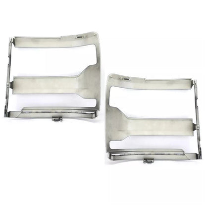Black Headlight Trim Bezel Cover for Chevrolet Silverado 1500 (2016-2018)