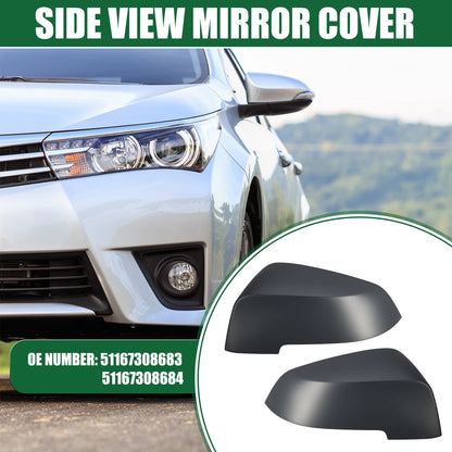 Left Right Side Rearview Mirror Covers for BMW 528i (2011-2016)