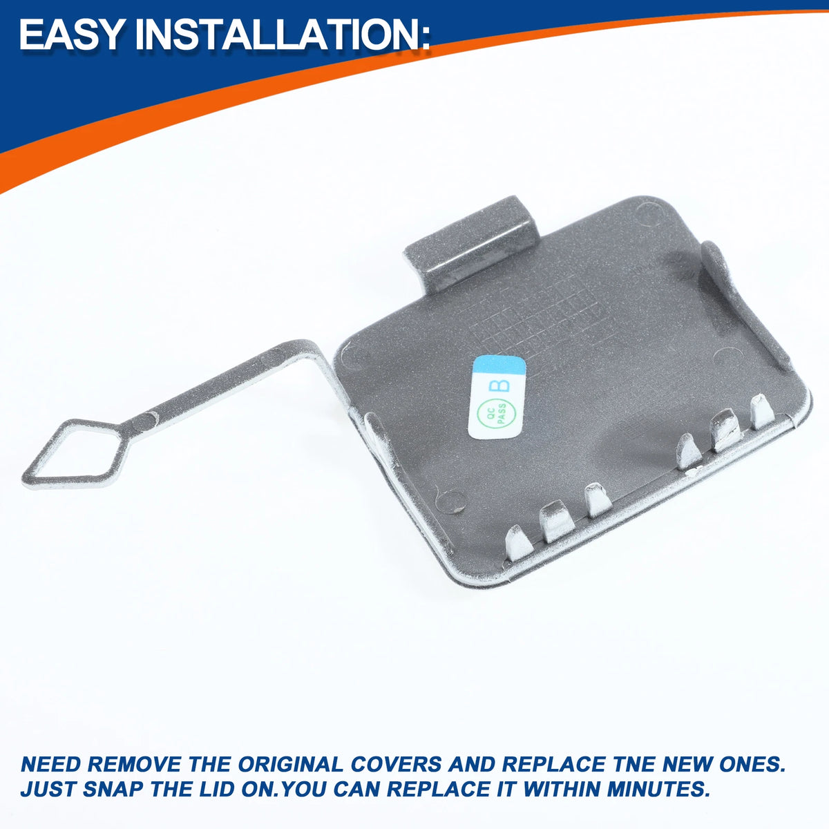 Front Tow Hook Cover for BMW 1 Series F20 (2011-2019) - Pure White