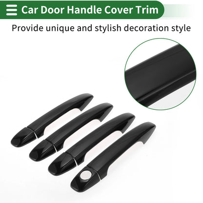 Black Door Handle Cover Trim for Toyota Prius (2010-2015)