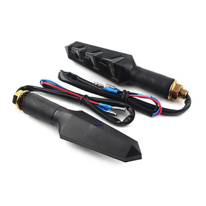 2 x Universal Motorcycle 12V LED Amber Turn Signal Lights for Make & Model