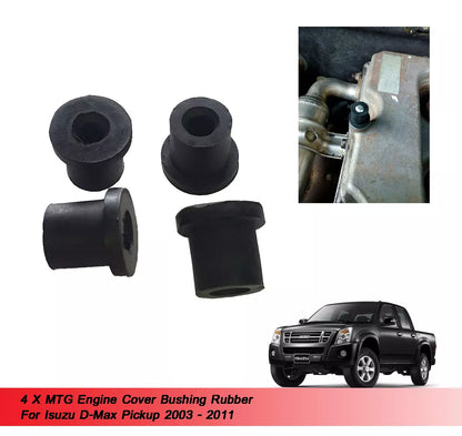 4 x Engine Cover Bushing Rubber for Isuzu Dmax (2003-2006)